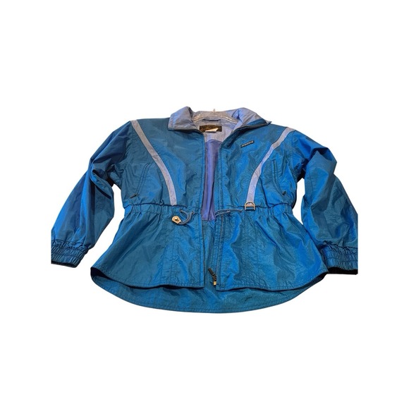 Descente Woman's Ski Jacket Blue  Medium Snowboarding Lightweight Made In Japan - Picture 1 of 11